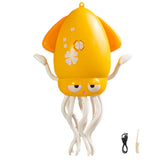 Dancing Electric Octopus Toy – Crawling Musical Squid for Tummy Time Yellow