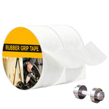 2 PCS 5m Ultra Thin Self Adhesive Rubber Anti Slip Grip Tape for Handles White