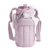 Water Bottle Holder Crossbody Bag with Strap Gym Accessories Purple