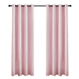 2PCS Blackout Curtains with Black Liner for Bedroom Living Room Pink