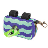 Pet Dog Poop Bag Holder Poo Waste Bags Container for Leash Blue