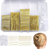U Shaped Hair Clips Kit Hair Pin for Women Bobby Pins For Buns Gold