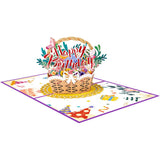 3D Pop-Up Happy Birthday Card with Envelope Unique Greeting Card Gift Style 3