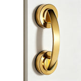 No Drill Suction Cup Door Handle for Glass Door Bathroom Cabinet Gold