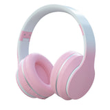 Foldable Wireless Over-Ear Headphones Bluetooth Headset with Mic Function Pink