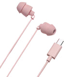In-Ear Sleep Earphone Anti Noise Ultra Soft Headphone Earbuds Headsets Phones Pink