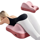 Ergonomic Memory Foam Reading Pillow for Bed and Sofa Pink