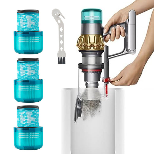 3Pcs Set Replacement Filters for Dyson V15 Detect Vacuum Cleaner Washable Reusable Filters