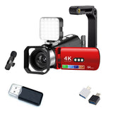 4K 64MP Camcorder 28X Digital Zoom Vlogging Camera for YouTube Style 2