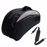 Badminton Racket Bag Holds 4-6 with Shoe Compartment Shoulder Strap Black