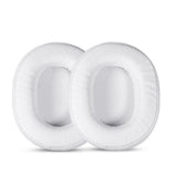 Soft Replacement Ear Pads Cushion Compatible with Audio Technica ATH MSR7b M50 M40 M30 M20X White