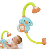 Baby Bath Shower Head Kid Shower Sprinkler Shower Water Spray Bathtub Fountain Toy Blue Elephant