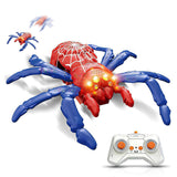 360 Rotating RC Wall Climbing Spider Toy Remote Control Red