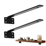 2Pcs Floating Shelf Brackets 0.4 cm Thick for Shelves Support DIY Large