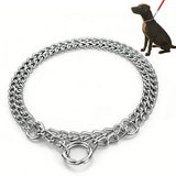 Dog Training Slip Collar Double Row Chain Large