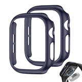 2 PCS Case and Screen Protector Set for Apple Watch Series 12 Dark Blue