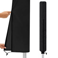 Waterproof Rotary Airer Cover – Clothesline Dryer Shield with Zipper Black