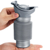 750ml Collapsible Pee Bottle for Car Men & Women Gray