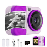 Instant Print Camera S11 48MP with 32GB Card for Boys Girls Purple