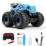 2.4GHz Dinosaur RC Truck Spraying Off Road with LED Lights Blue