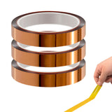 3 Rolls 15 mm Heat Tape for Sublimation Transfer Heat Resistant Press