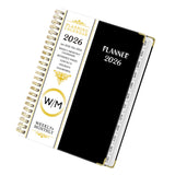 2026 A5 Planner Daily Weekly Monthly Organizer Notebook January–December Calendar Black