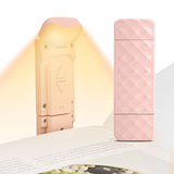 Rechargeable Clip on Booklight with Flexible Adjustable Arm for Reading Pink