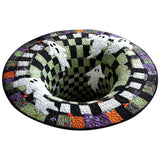3D Halloween Area Rug Round Non Slip Soft for Bedroom Living Room Style 2