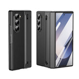 Shockproof Case For Samsung Z Fold 7 with Pen Holder Full Coverage Hinge Protection Black