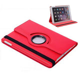 360 Degree Rotating PU Leather Case Compatible With iPad 10th and 11th Gen A16 Red