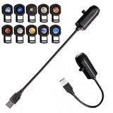 10PCS Projection Light USB Star Night Light with Replaceable Slides for Bedroom Decor