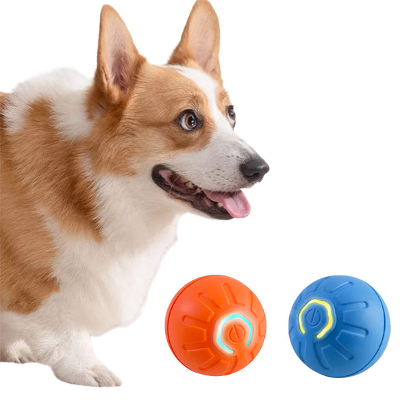 2Pcs 4.5CM Automatic Moving Ball Toy for Cats USB Rechargeable Interactive Vibrating Cat Toy