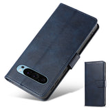 Snap-Lock Flip Cover Wallet Case for Pixel 10 and 10 Pro Flip Cover Blue