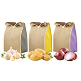 3PCS Light Shielding Vegetable Storage Bag Breathable for Onion Potato
