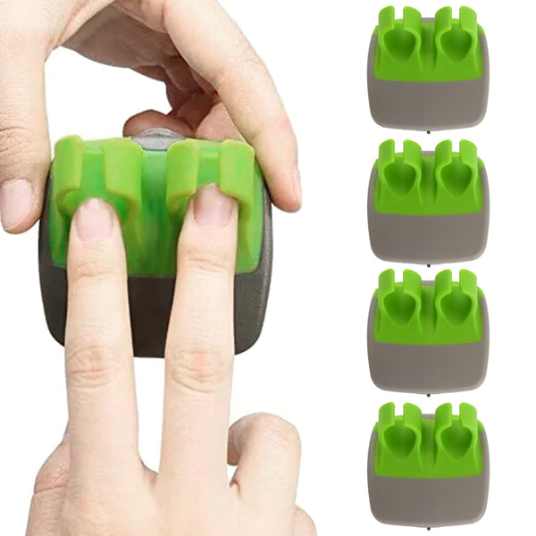 4Pcs Fruit Vegetable Peeler Double Finger Grip Cutter Slicer Kitchen Tools Green