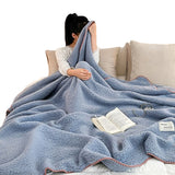Sherpa Throw Blanket Winter Fuzzy Throws Cozy Blanket Blue
