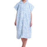 Hooded Zip Up Changing Robe Adult Microfiber Beach Towel Poncho Style 4