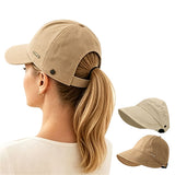 2PCS Wide Brim Quick Dry Foldable Sun Hat with Ponytail Opening and Hook