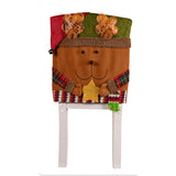 Christmas Chair Covers with Santa Hat – Holiday Dinner Party Decoration Style 3