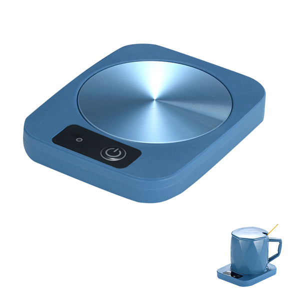 Electric Coffee Mug Warmer Milk Food Hot Plate Cup Warmer for Home Office Blue