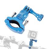 360-Degree Rotating Bike Handlebar Mount for GoPro Hero 13 12 11 Cameras Blue