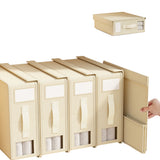 Foldable Closet Organizers Bed Sheets Storage Organizers with Clear Window Beige