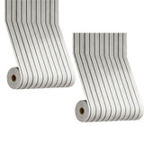 2PCS Self Adhesive Wood Grain Slat Wall Panel PVC Faux Engineered Finish Silver