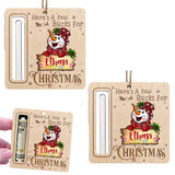 2Pcs Christmas Money Holders Funny Christmas Cash Holder Xmas Tree Hanging Ornaments Style 2
