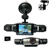360 Degree 4 View Dash Cam Front Rear Left Right Cabin 32GB Memory