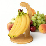 Wooden Banana Stand Holder Kitchen Fruit Storage Rack