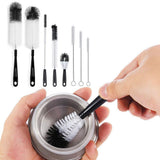Cup Bottle Straw Brush Cleaning Set 8-Piece for Easy Home Kitchen Use