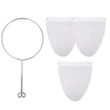Reusable Mesh Filter Bags with Stainless Steel Frame for Nut Milk and Coffee