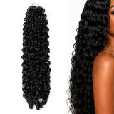 Synthetic Feather Hair Extensions Deep Wave for Braiding Style 1