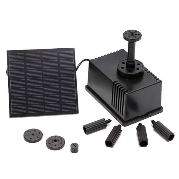 Solar Powered Water Pond Decor with Filter Pump Garden Submersible Fish Tank Fountain